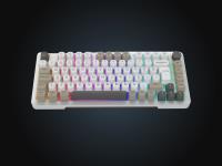 INCA IKG-455 EMPOUSA GASKET HOT SWAP POSH TRİ-MODE MAKRO RGB MEKANIK GAMING KLAVYE-BEYAZ kablosuz ve kablolu kulanma özl - 1
